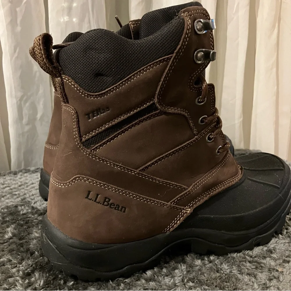 MEN'S ‎ L.L. BEAN 2.5 TEK WINTER WATERPROOF DUCK TOE BOOTS SZ. 10 M *LIKE NEW*